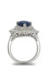 ფოტო #3 პროდუქტის Suzy Levian Sterling Silver Cubic Zirconia Pear Cut Cluster Halo Ring