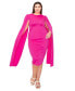 ფოტო #1 პროდუქტის Plus Size Naomi Cape Dress