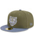ფოტო #5 პროდუქტის Men's Olive, Blue Detroit Tigers 59FIFTY Fitted Hat