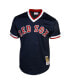 Фото #3 товара Men's Wade Boggs Boston Red Sox 1992 Authentic Cooperstown Collection Batting Practice Jersey - Navy Blue