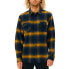 Фото #1 товара Рубашка с длинным рукавом мужская Rip Curl Count Жёлтый Синий Franela