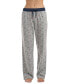 ფოტო #1 პროდუქტის Women's Knit Drawstring-Waist Pajama Pants