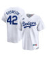 Men's Jackie Robinson White Brooklyn Dodgers Throwback Cooperstown Collection Limited Jersey