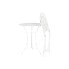 Table set with 2 chairs Home ESPRIT White 60 x 60 x 70 cm