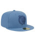 Фото #4 товара Men's Blue Distressed Boston Celtics Color Pack Faded Tonal 59FIFTY Fitted Hat