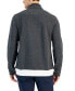 Фото #2 товара Men's Colorblocked Quarter-Zip Fleece Sweater, Created for Macy's