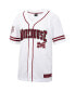 Men's White Morehouse Maroon Tigers Free Spirited Mesh Button-Up Baseball Jersey