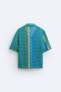Фото #8 товара Рубашка из кружева кроше с вышивкой — limited edition ZARA