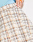 Фото #3 товара Cotton On pleated mini skirt in blue check