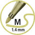 Фото #3 товара STABILO Pen 68 metallic - Medium - 1 colours - Green - Bullet tip - 1.4 mm - Black - Green