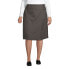 ფოტო #4 პროდუქტის Plus Size School Uniform Solid A-line Skirt Below the Knee