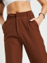 Фото #3 товара Missyempire relaxed trouser co-ord in chocolate