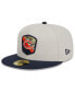 Фото #3 товара Men's Stone, Navy Chicago Bears 2023 Salute To Service 59FIFTY Fitted Hat