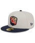 ფოტო #3 პროდუქტის Men's Stone, Navy Chicago Bears 2023 Salute To Service 59FIFTY Fitted Hat