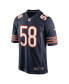 Фото #3 товара Men's Darnell Wright Navy Chicago Bears 2023 NFL Draft First Round Pick Game Jersey
