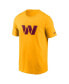 Men's Gold Washington Commanders Primary Logo T-shirt