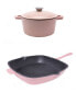 Фото #1 товара Neo Cast Iron 3 Quart Covered Dutch Oven and 11" Grill Pan, Set of 2