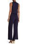 Max Studio Women's Sleeveless Wide Leg Navy Blue Surplice Neck Jumpsuit Sz. XS