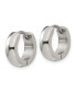 ფოტო #2 პროდუქტის Stainless Steel Polished Hinged Hoop Earrings