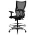 Фото #2 товара Hercules Series Big & Tall 400 Lb. Rated Black Mesh Drafting Chair With Adjustable Arms