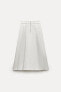 Zw collection box pleat layered skirt