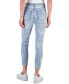 Фото #2 товара Juniors' Printed Mid-Rise Skinny Ankle Jeans, Created for Macy's