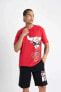 Fit Nba Chicago Bulls Boxy Fit Bisiklet Yaka Kısa Kollu Tişört C4158ax24hs