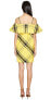 Фото #3 товара Sportmax 243241 Womens Navata Cotton Ruffle Sleeves Dress Bright Yellow Size 6