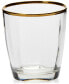 Optical Gold Double Old Fashioned Glass