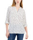 Фото #1 товара Women's Polka-Dot Popover Tunic