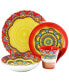 Фото #5 товара Zen Mozaik 16 Piece Luxurious Stoneware Dinnerware Set