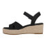 Фото #6 товара TOMS Audrey Espadrille Wedge Womens Black Casual Sandals 10020749T-001