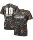 Фото #1 товара Women's Justin Herbert Camo Los Angeles Chargers Name and Number Tri-Blend V-Neck T-shirt