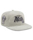 Men's Gray Brooklyn Nets The Golfer Corduroy 9FIFTY Snapback Hat