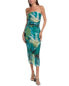 Jl Luxe Strapless Maxi Dress Women's Green M