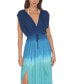 Фото #2 товара Women's Ombré Tie-Waist Maxi Dress Cover-Up