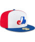 Фото #3 товара Men's White Montreal Expos Cooperstown Collection Wool 59FIFTY Fitted Hat
