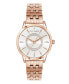 ფოტო #1 პროდუქტის Women's Fitzrovia Charm Rose Gold-Tone Stainless Steel Bracelet Watch 34mm