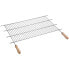 Фото #2 товара SAUVIC 80x40 cm berbecue grill with wooden handles