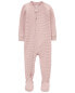 Baby 1-Piece Striped PurelySoft Footie Pajamas 12M