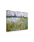 Фото #2 товара Claude O. Monet Lle Aux Fleurs Near Vetheuil Canvas Art - 37" x 49"