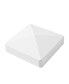 Corner Post For White Vinyl Routed Fence Caps Included Set Of 2