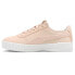 Фото #3 товара Puma Carina Ruffle Perforated Logo Platform Womens Pink Sneakers Casual Shoes 3