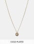 Фото #1 товара Reclaimed Vintage unisex chain with signet pendant in gold