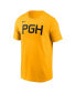 Фото #4 товара Men's Gold Pittsburgh Pirates 2023 City Connect Wordmark T-shirt
