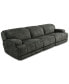 Фото #1 товара Sebaston 3-Pc. Fabric Sofa with 2 Power Motion Recliners, Created for Macy's