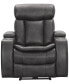Фото #2 товара Zackary Leather Theater Power Recliner with Power Headrest