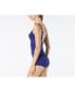 Women's Bra Sized Pleated Sheath One Piece Swimsuit