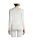 ფოტო #4 პროდუქტის Petite Silk Interlock Long Sleeve Crewneck Long Underwear Top