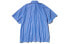 Фото #2 товара ROARINGWILD AW20 咆哮野兽 线下限定 廓形感条纹短袖衬衫 男女同款 深蓝色 / Рубашка ROARINGWILD AW20 Trendy_Clothing Shirt